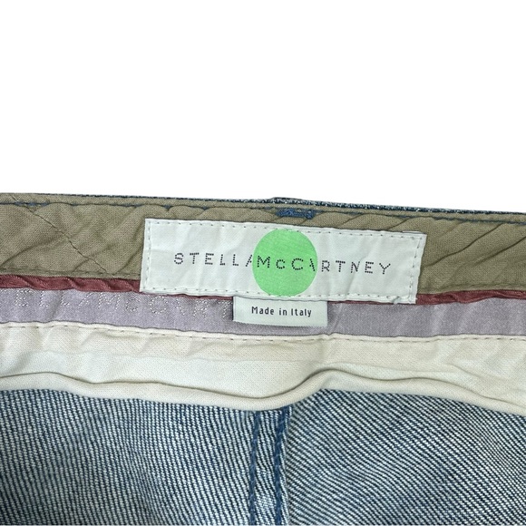 Stella McCartney Denim Jeans Bootcut Women Size 28 Blue  Flip Pockets Patched - Picture 5 of 15